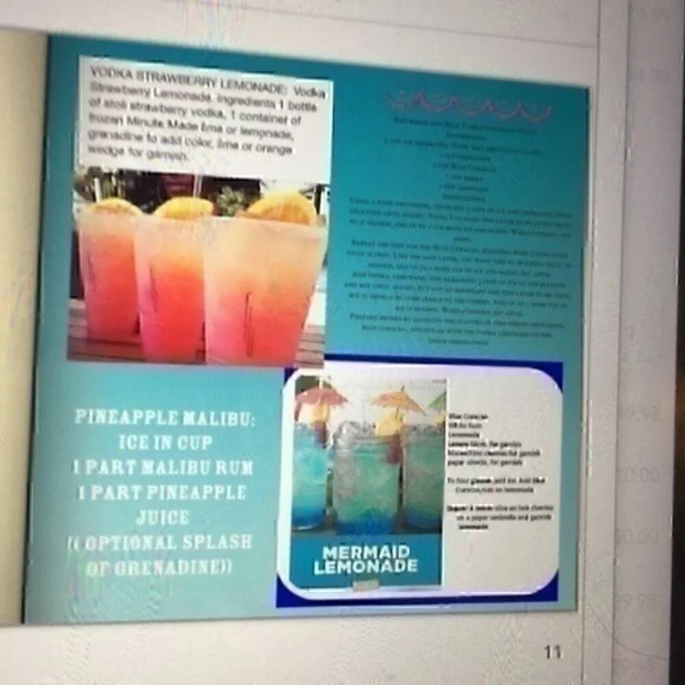 8x8 hardcover Adult Beverage Book